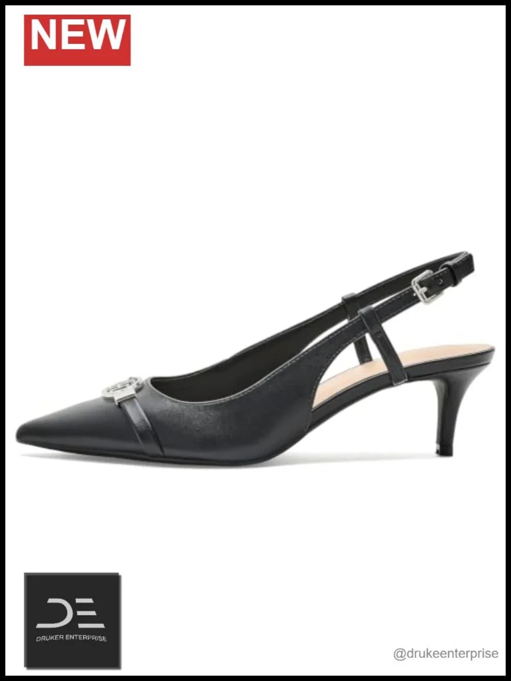 Tommy Hilfiger Talise Faux Leather Kitten Heels Slingback Pumps